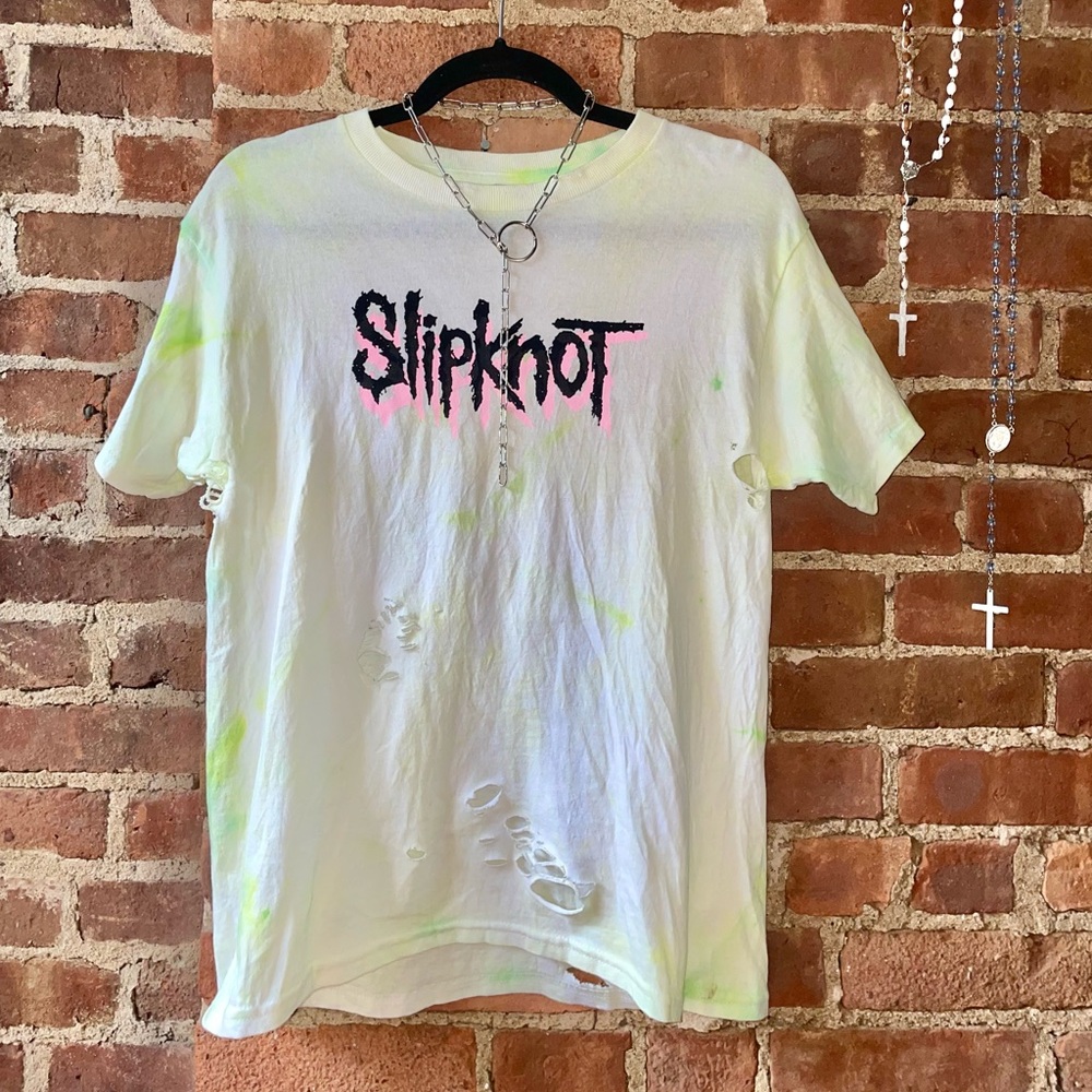 Slipknot Destroyed Vintage Tee Tie dye